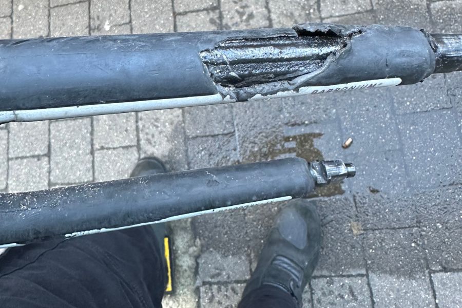 LITELOK X1 Saves KTM Motorcycle in Canary Wharf #119